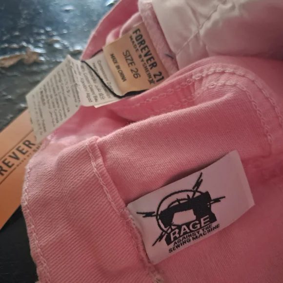 Custom RAGE Pink Unicorn Kawaii Shorts! OOAK! SZ Xs-Sm, 25"-28" waist - Picture 7 of 8